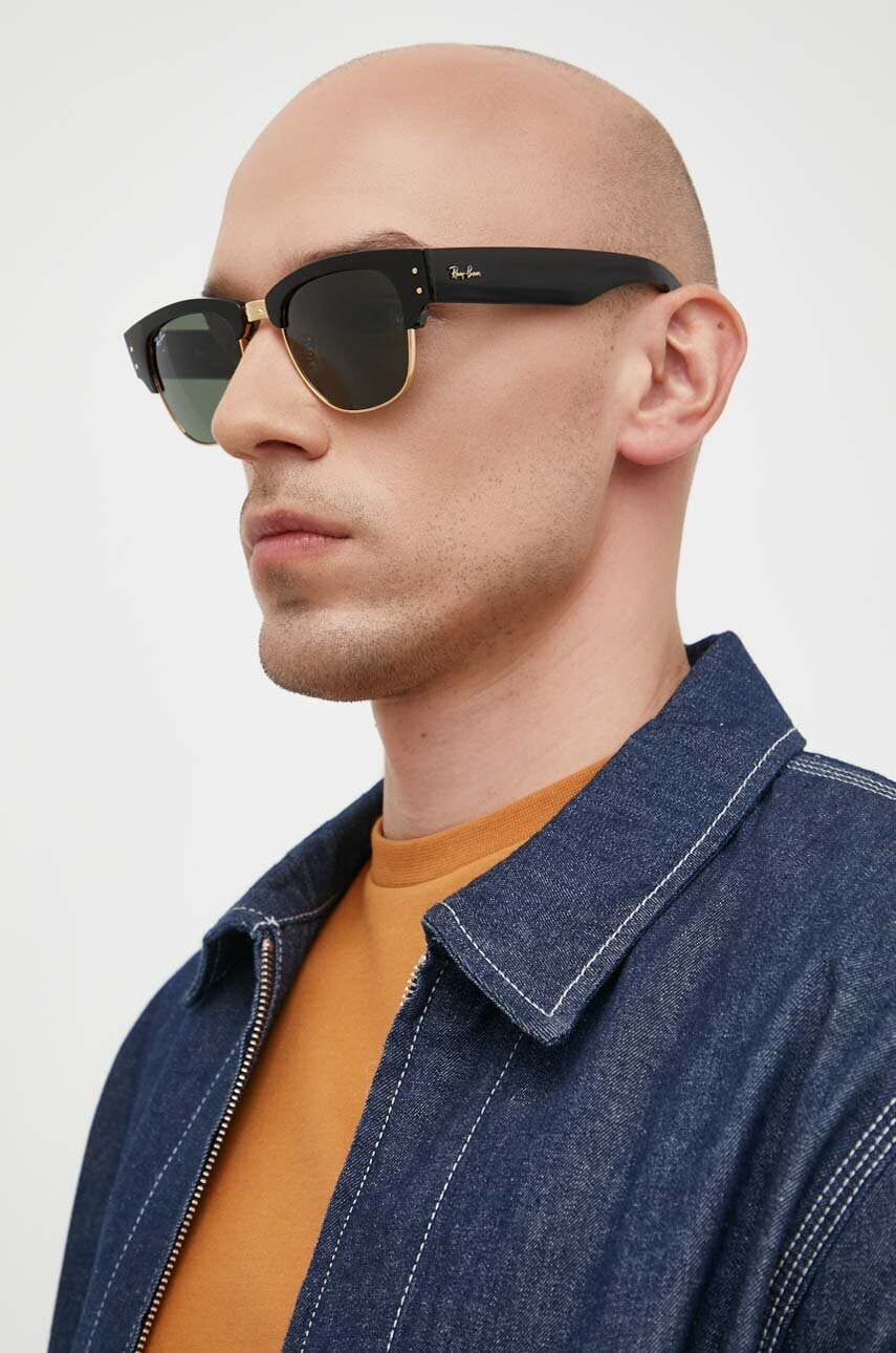 Сонцезахисні окуляри Ray-Ban колір чорний