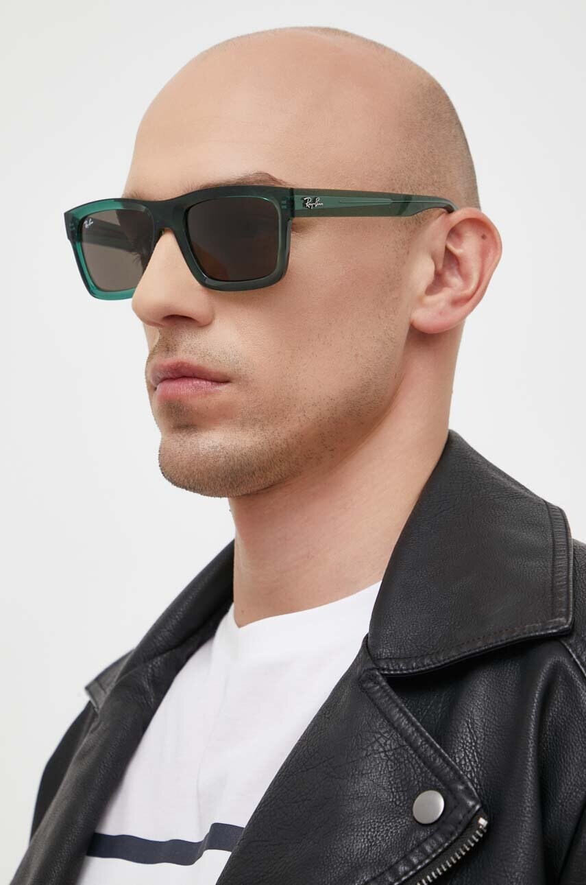 Сонцезахисні окуляри Ray-Ban колір зелений
