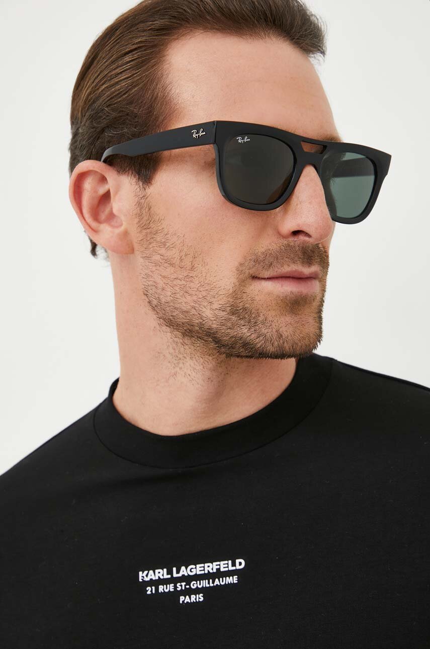 Сонцезахисні окуляри Ray-Ban колір зелений