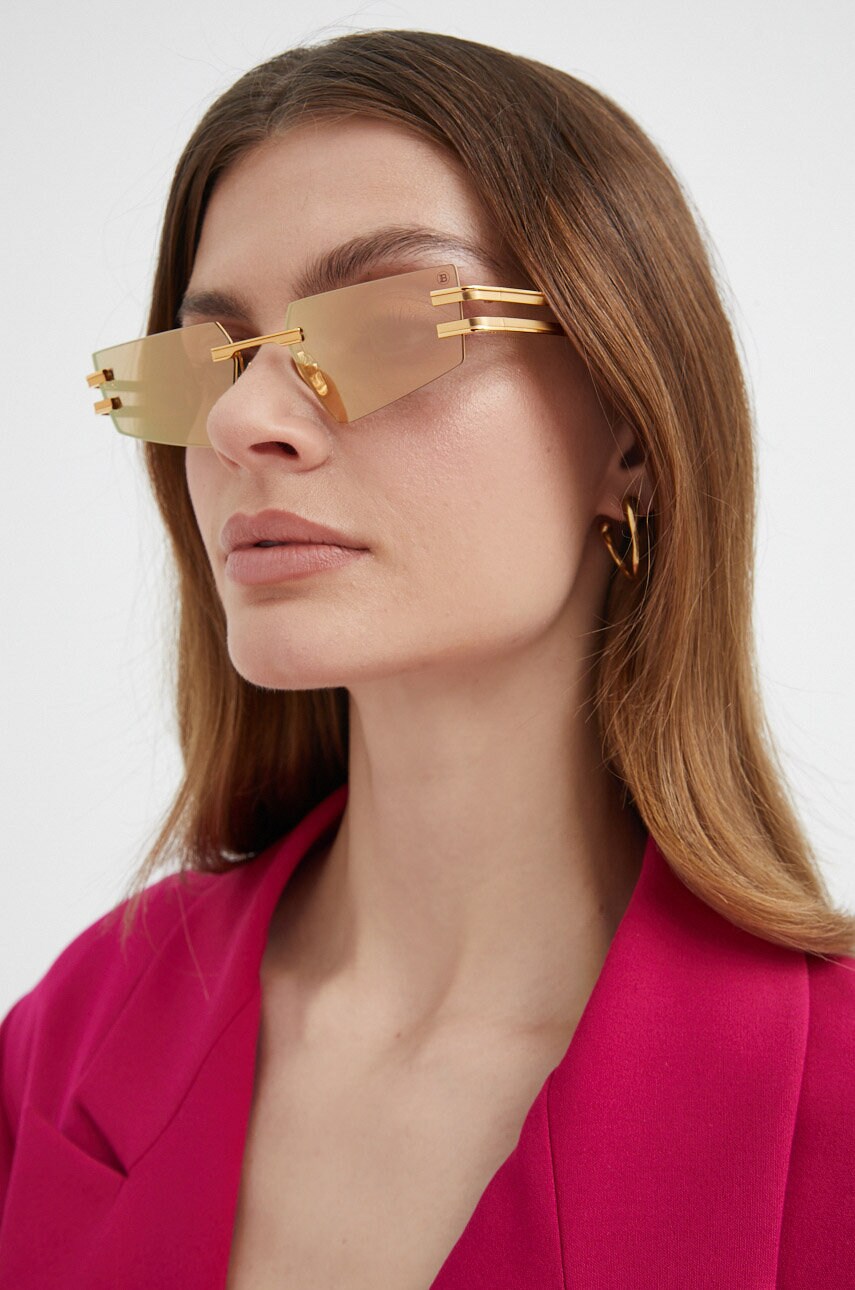 Сонцезахисні окуляри Balmain FIXE колір золотий BPS-123D
