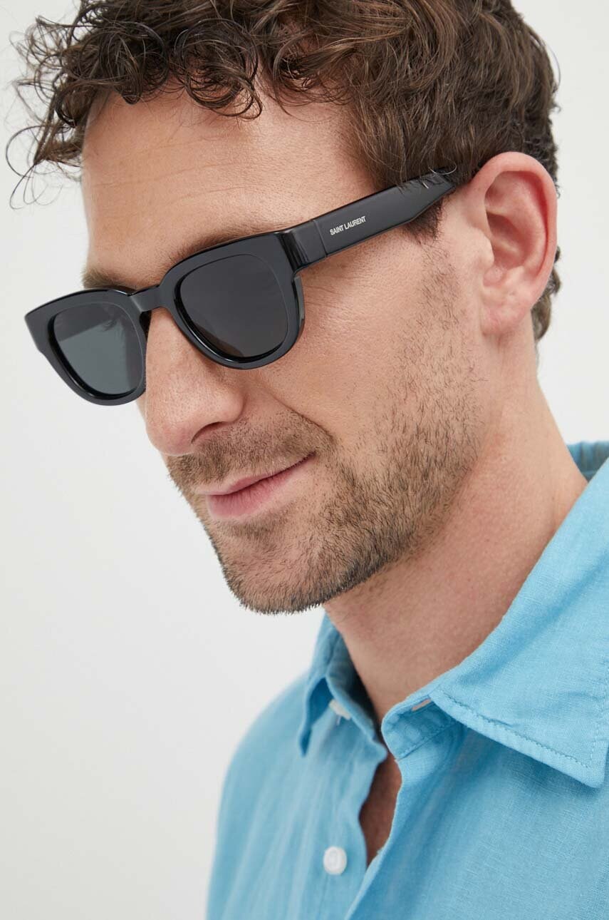 Сонцезахисні окуляри Saint Laurent колір чорний SL 675
