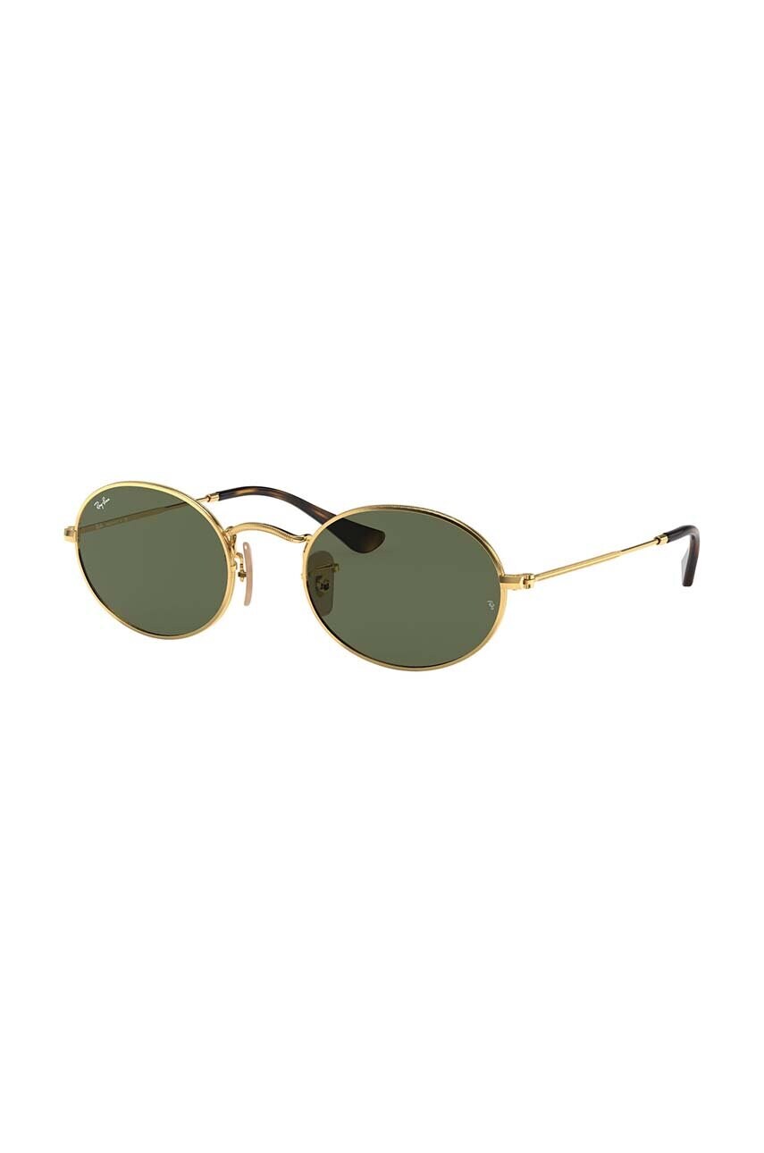 Сонцезахисні окуляри Ray-Ban OVAL колір золотий 0RB3547N
