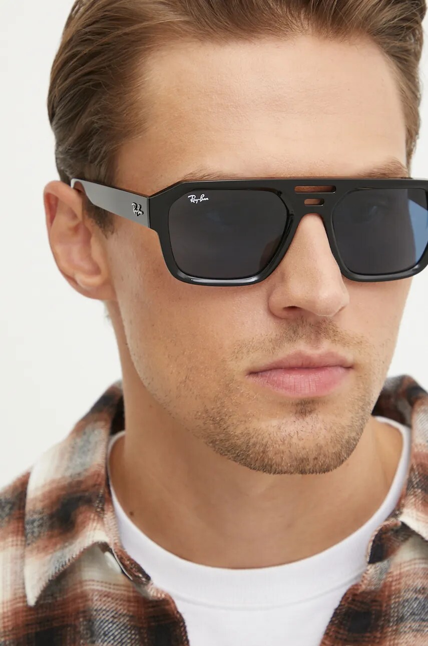 Сонцезахисні окуляри Ray-Ban CORRIGAN колір чорний 0RB4397