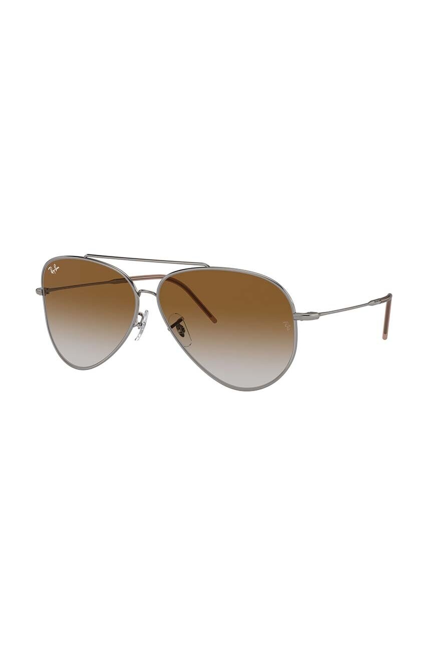 Сонцезахисні окуляри Ray-Ban AVIATOR REVERSE колір срібний 0RBR0101S