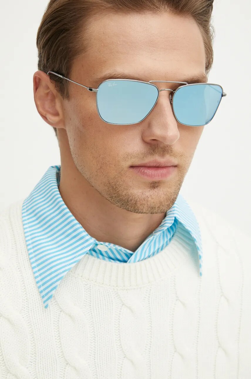 Сонцезахисні окуляри Ray-Ban CARAVAN REVERSE колір срібний 0RBR0102S
