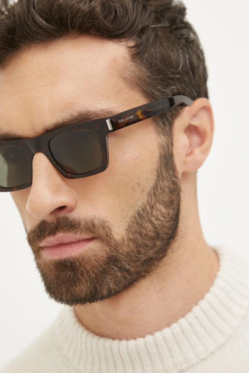 Сонцезахисні окуляри Saint Laurent колір коричневий SL 719