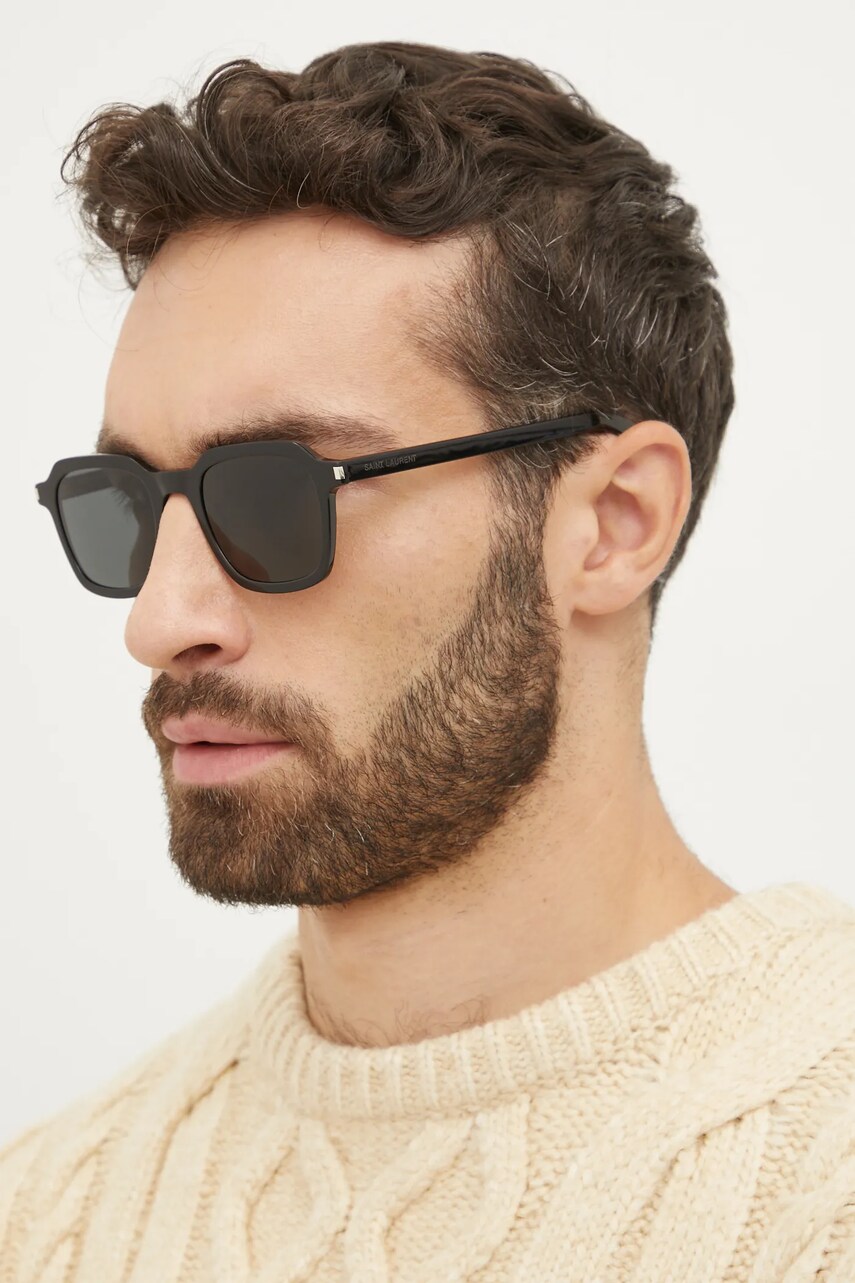 Сонцезахисні окуляри Saint Laurent колір чорний SL 715 SLIM
