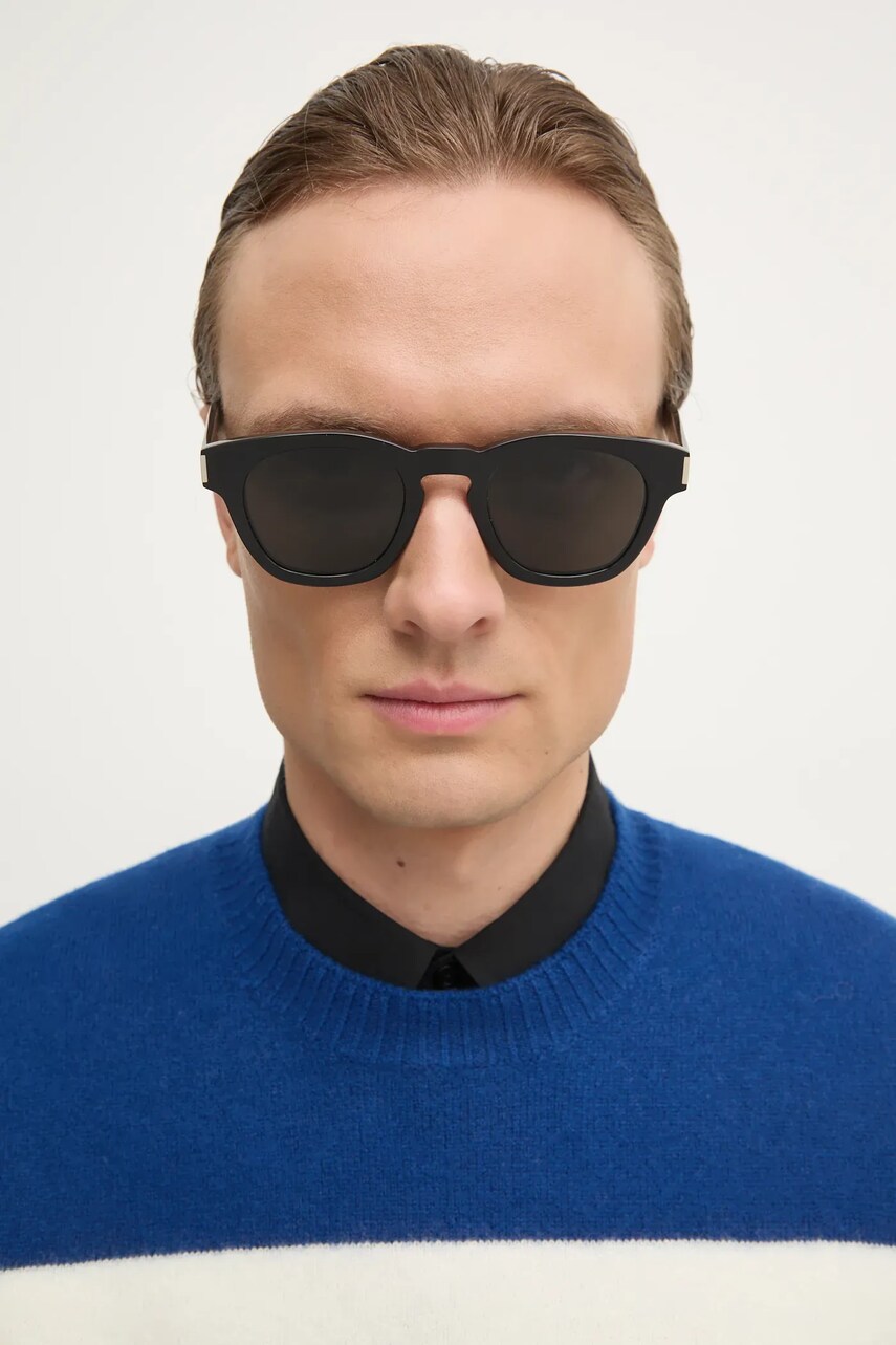 Сонцезахисні окуляри Saint Laurent колір чорний SL 746