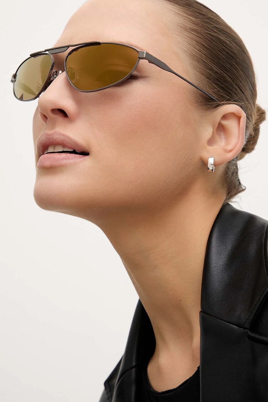 Окуляри Balenciaga колір бордовий BB0417S