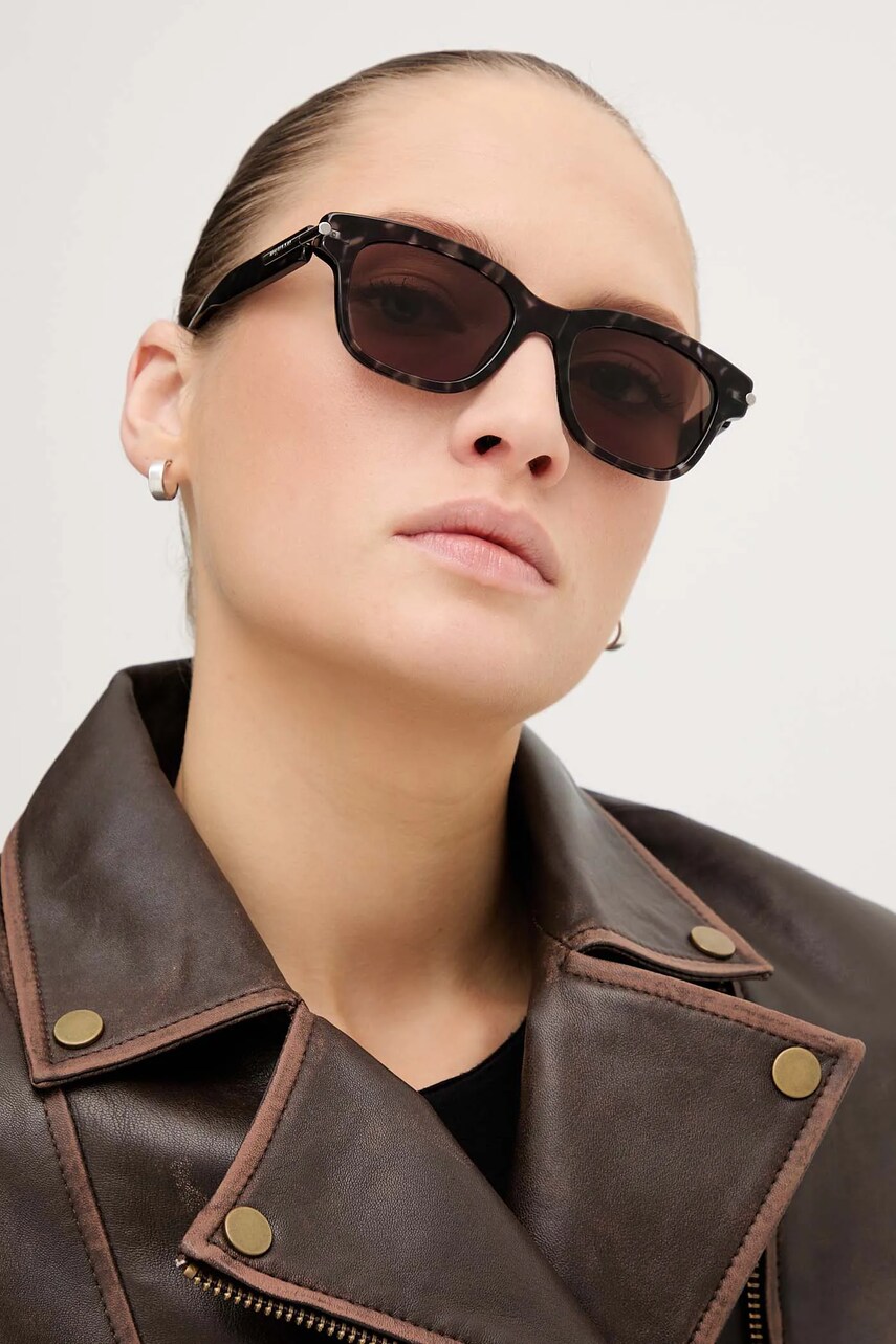 Сонцезахисні окуляри Alexander McQueen колір помаранчевий AM0497S