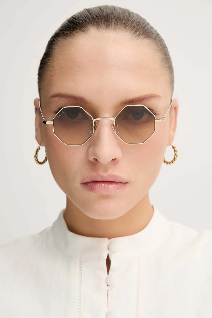 Окуляри Gucci колір золотий GG1814S