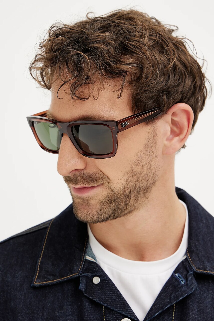 Сонцезахисні окуляри Ray-Ban колір коричневий 0RB4396