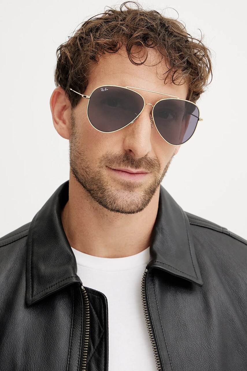 Сонцезахисні окуляри Ray-Ban колір фіолетовий 0RBR0101S
