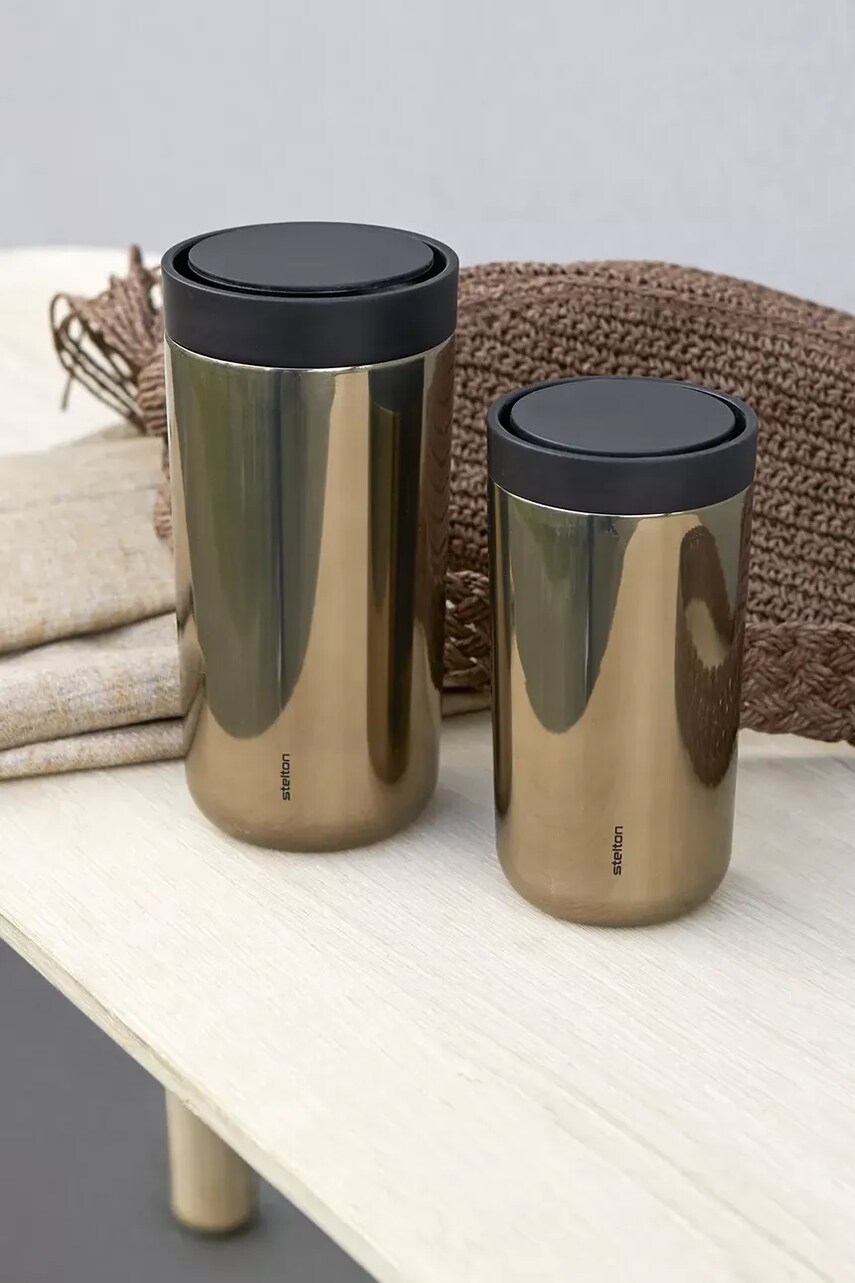 Термокружка Stelton To Go Click 200 ml колір коричневий