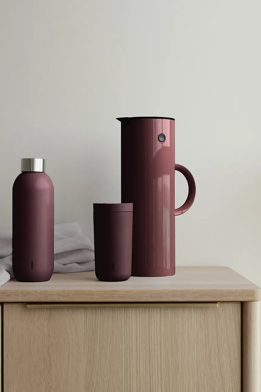Термокружка Stelton To Go Click 200 ml колір бордовий
