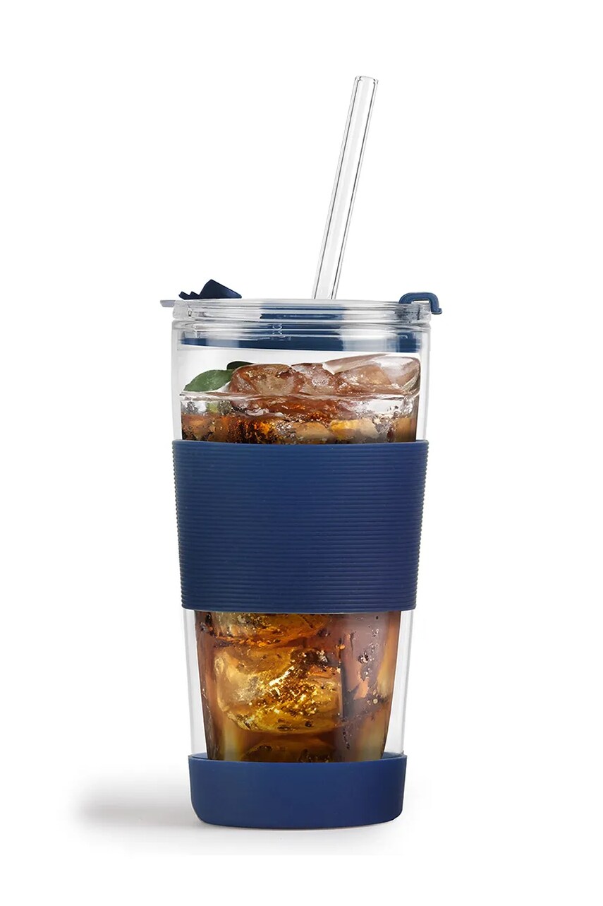 Термокружка з соломинкою Vialli Design Fuori 600 ml