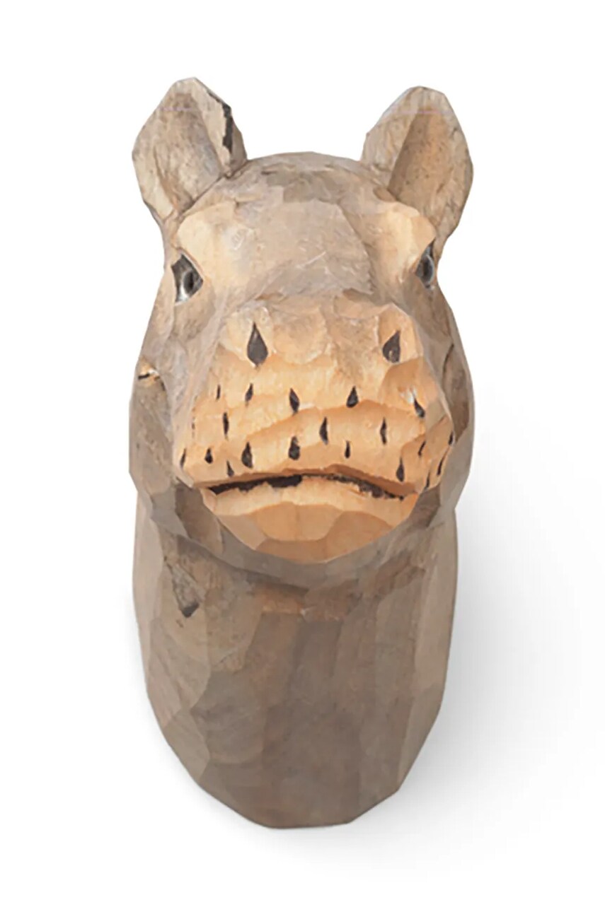 Настінна вішалка ferm LIVING Hippo колір бежевий
