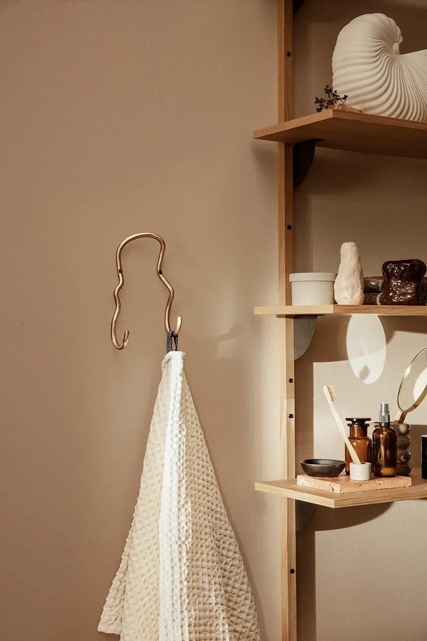 Настінна вішалка ferm LIVING Curvature колір жовтий