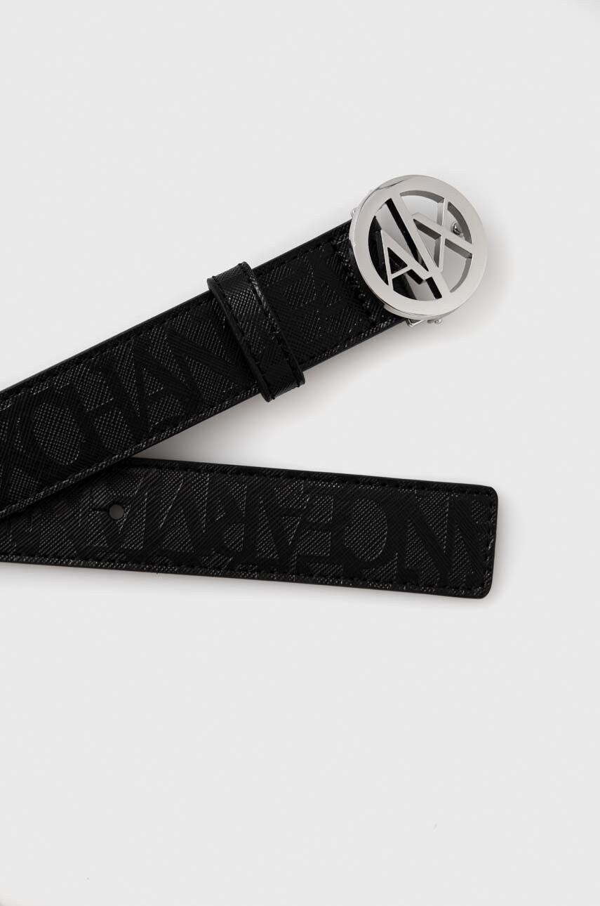 Ремінь Armani Exchange жіночий колір чорний