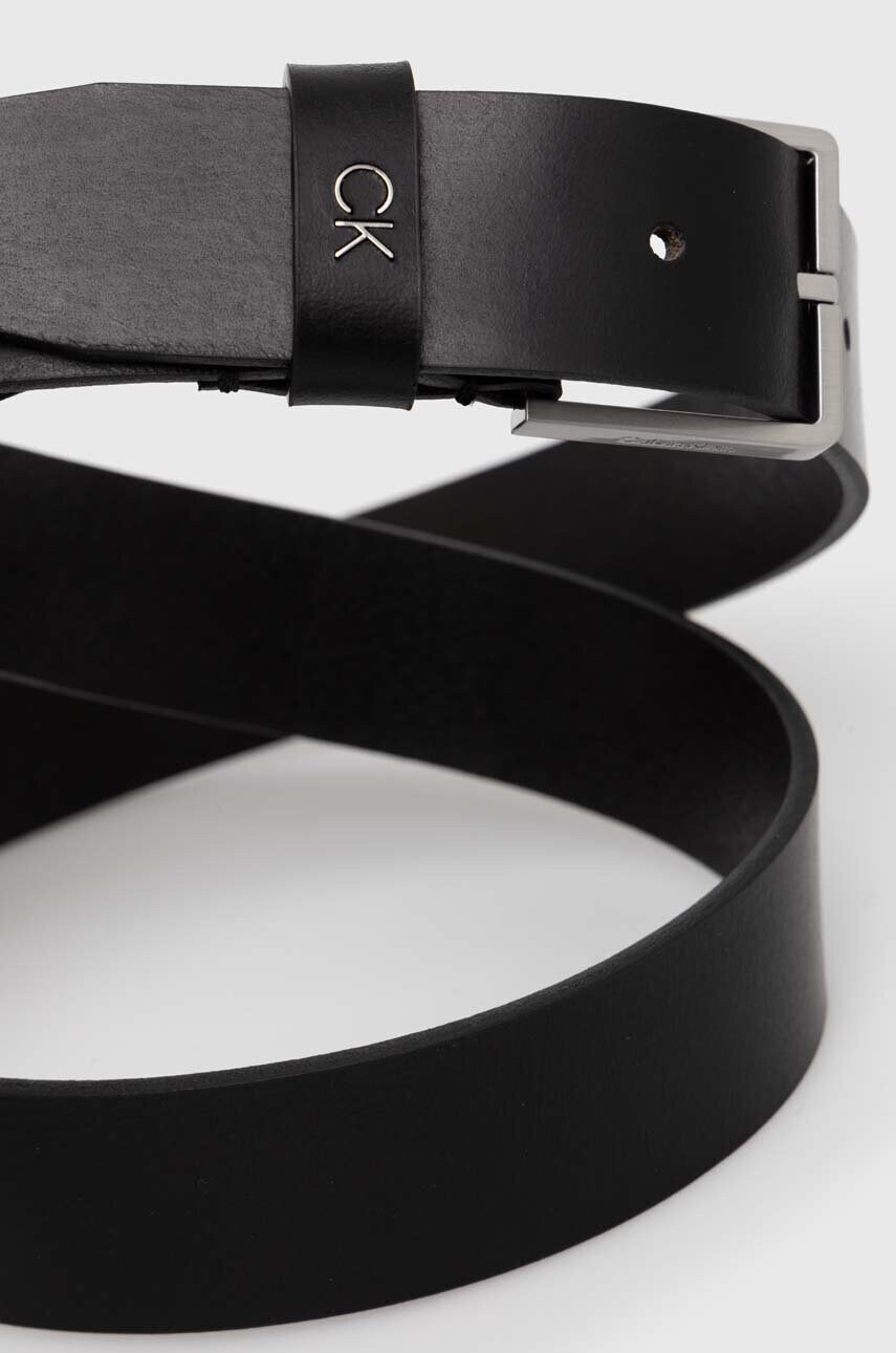 Шкіряний ремінь Calvin Klein чоловічий колір чорний K50K510083