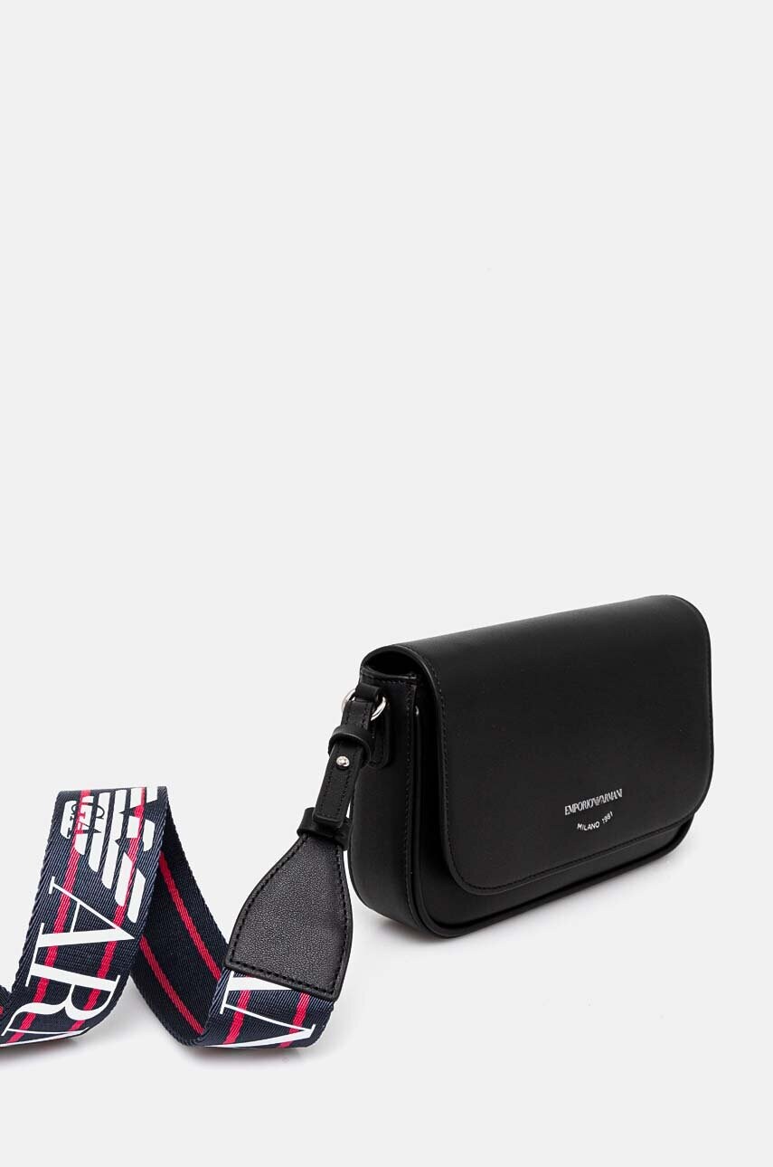 Шкіряна сумочка Emporio Armani колір чорний Y3H294 Y478E