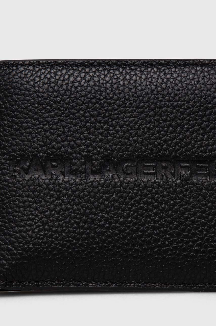 Гаманець Karl Lagerfeld чоловічий колір чорний