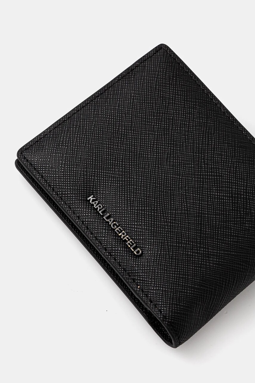 Гаманець Karl Lagerfeld K/IKON чоловічий колір чорний A1M32020