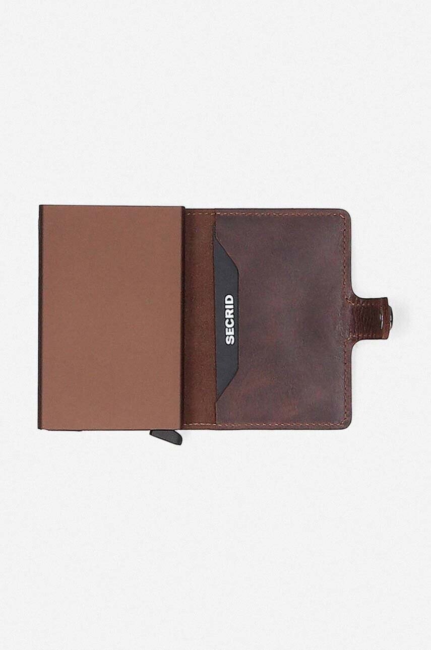 Гаманець Secrid колір бордовий Portfel Secrid Miniwallet Vintage MV-Chocolate