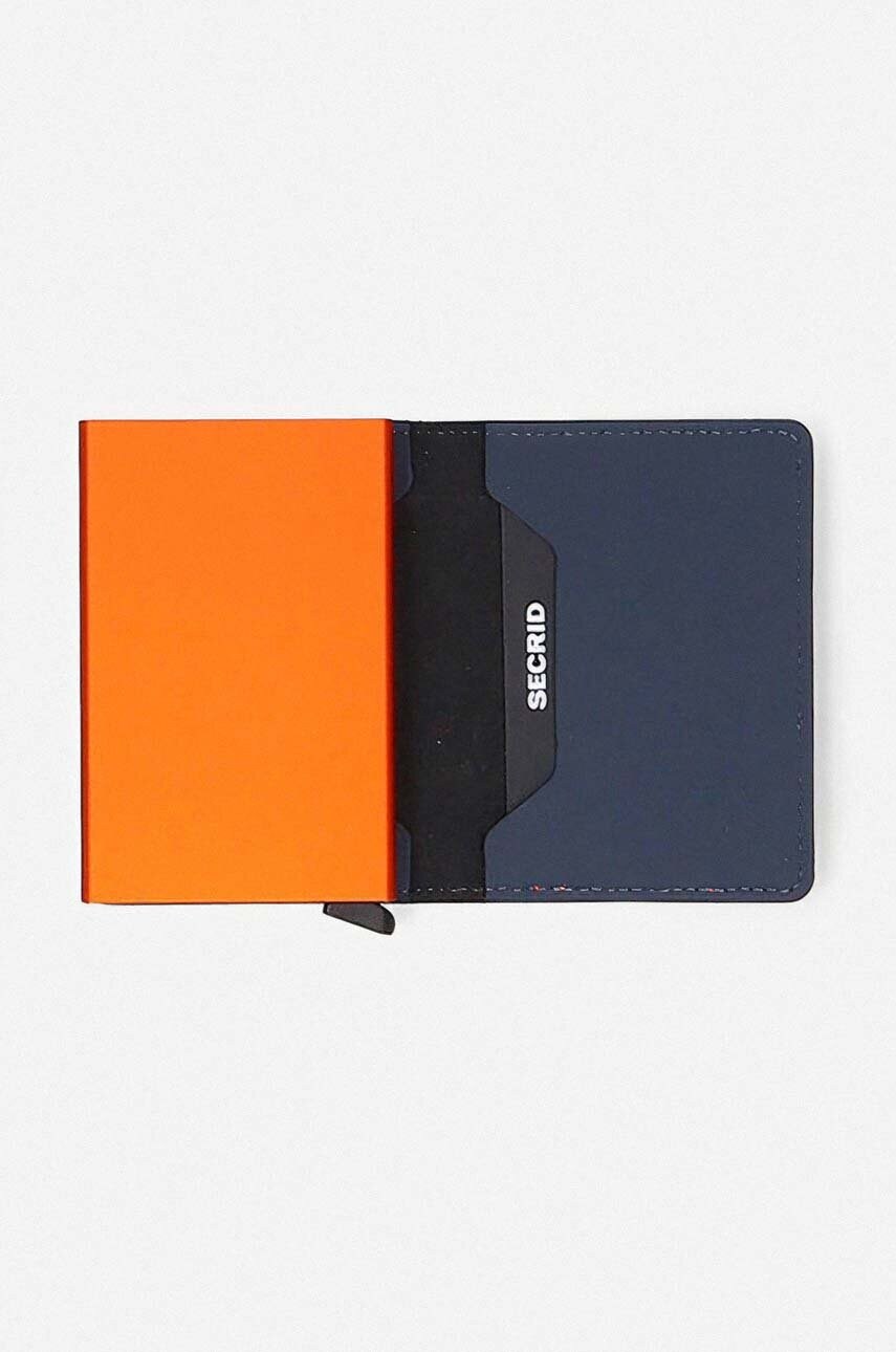 Гаманець Secrid колір синій Portfel Secrid Slimwallet Matte SM-Nightblue & Orange
