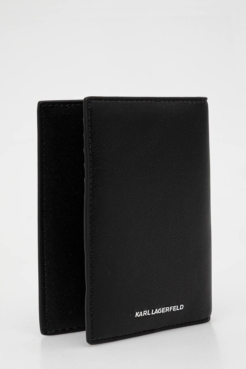 Обкладинка на паспорт Karl Lagerfeld колір чорний A1W32085