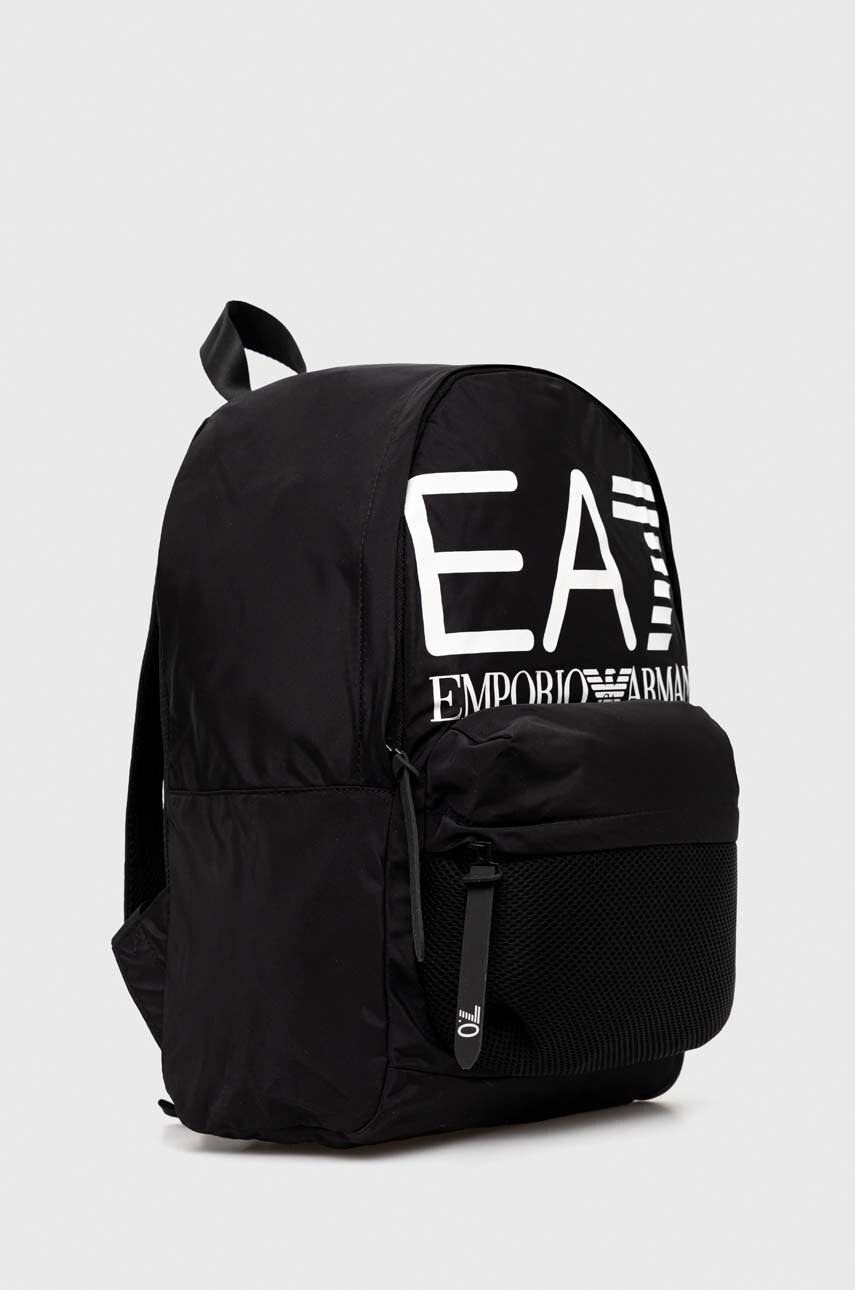 Рюкзак EA7 Emporio Armani колір чорний великий з принтом