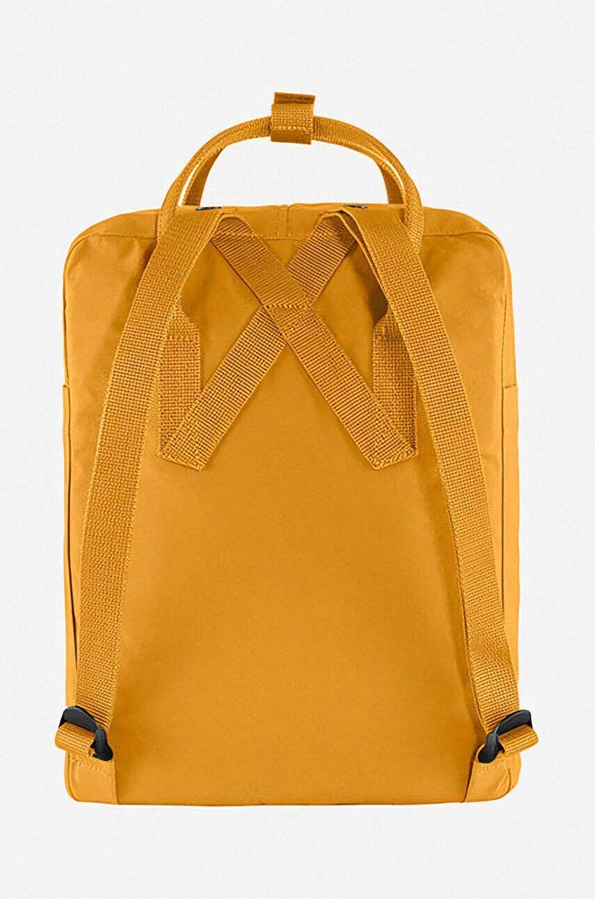 Рюкзак Fjallraven Kanken колір жовтий великий з аплікацією F23510.160-160