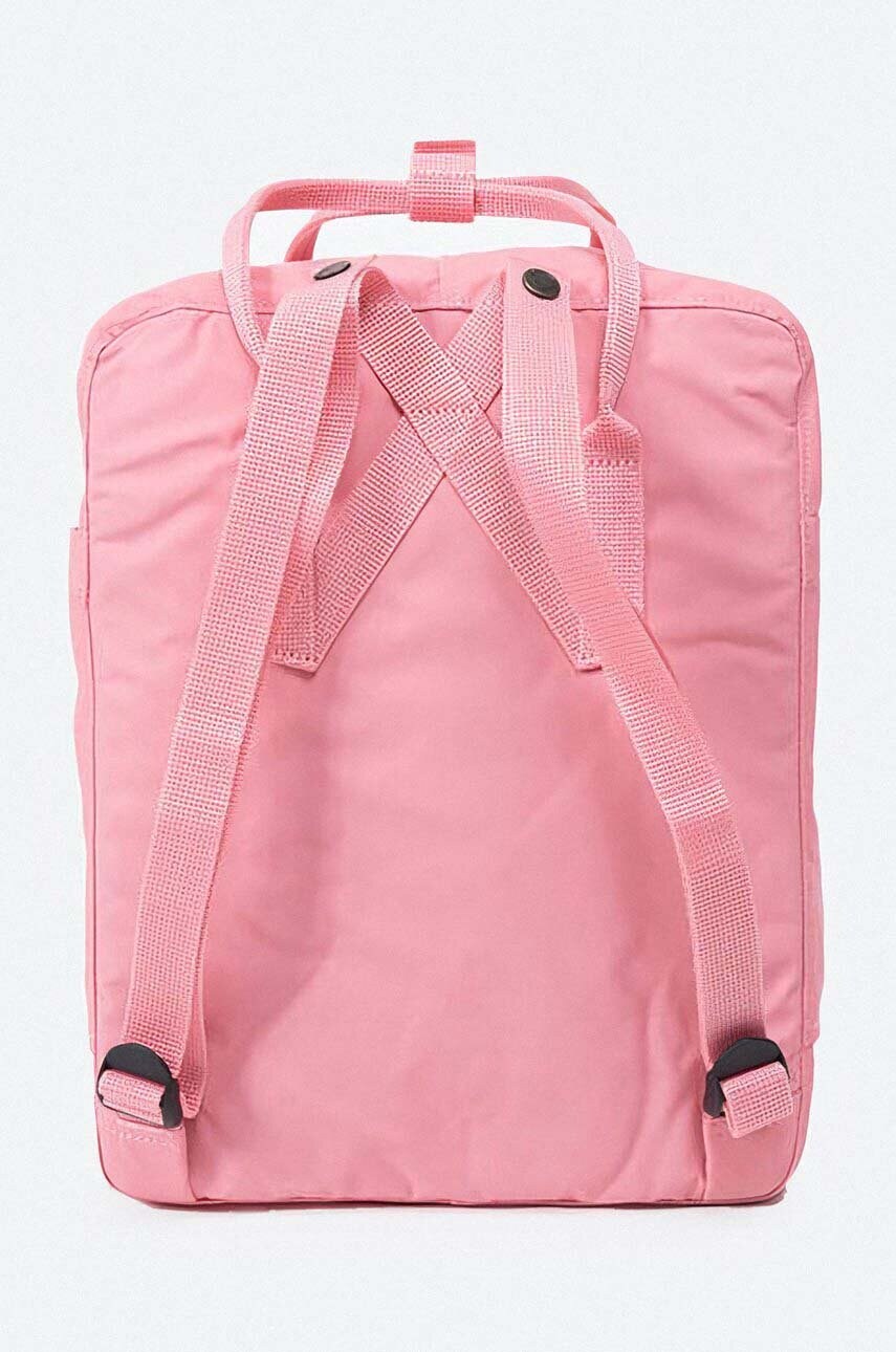 Рюкзак Fjallraven Kanken колір рожевий великий з аплікацією F23510.312-312