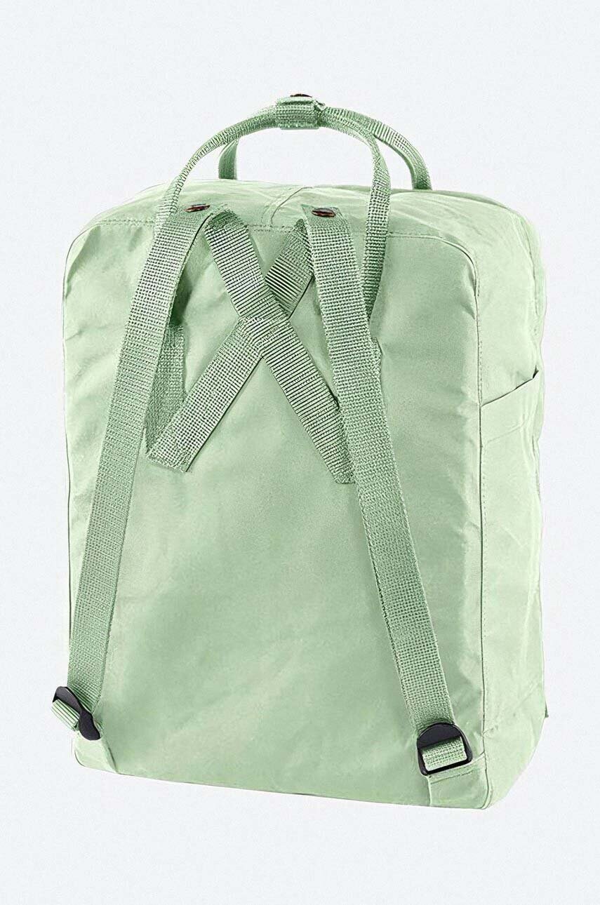 Рюкзак Fjallraven Kanken колір зелений великий з аплікацією F23510.600-600