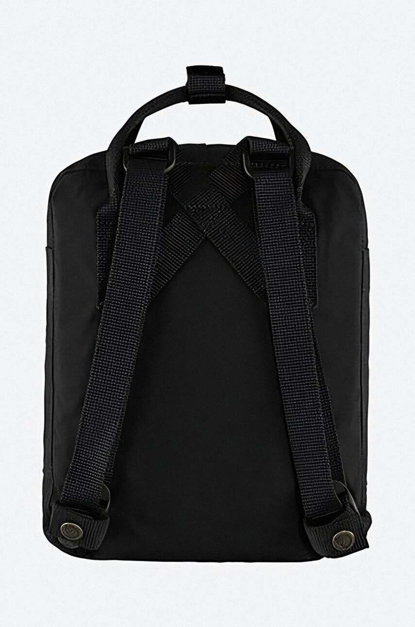 Рюкзак Fjallraven Kanken Mini колір чорний малий з аплікацією F23561.550-550