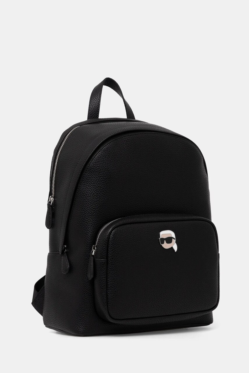 Рюкзак Karl Lagerfeld колір чорний великий з аплікацією A1W30497
