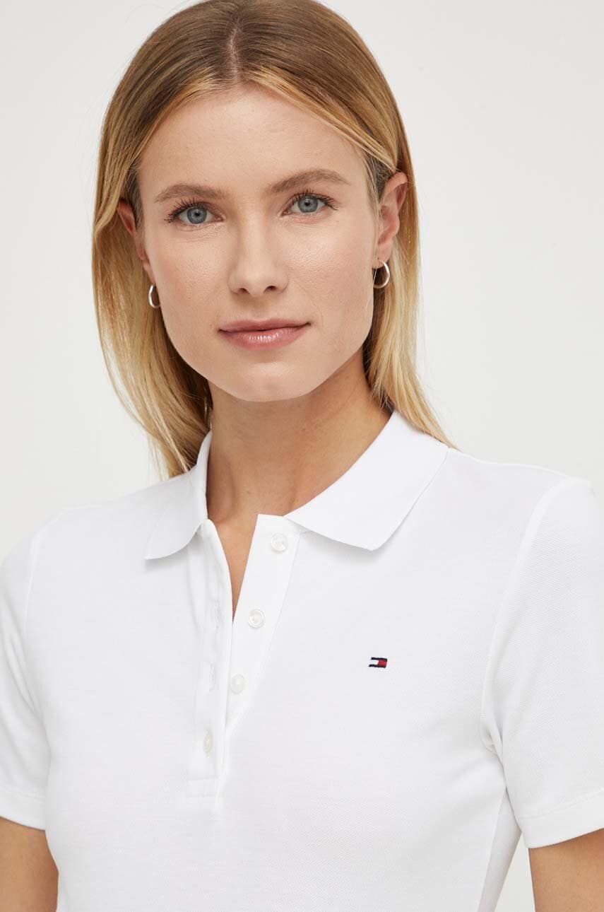 Поло Tommy Hilfiger жіночий колір білий