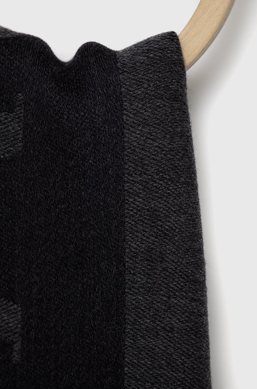 Шарф Emporio Armani чоловічий колір сірий однотонний