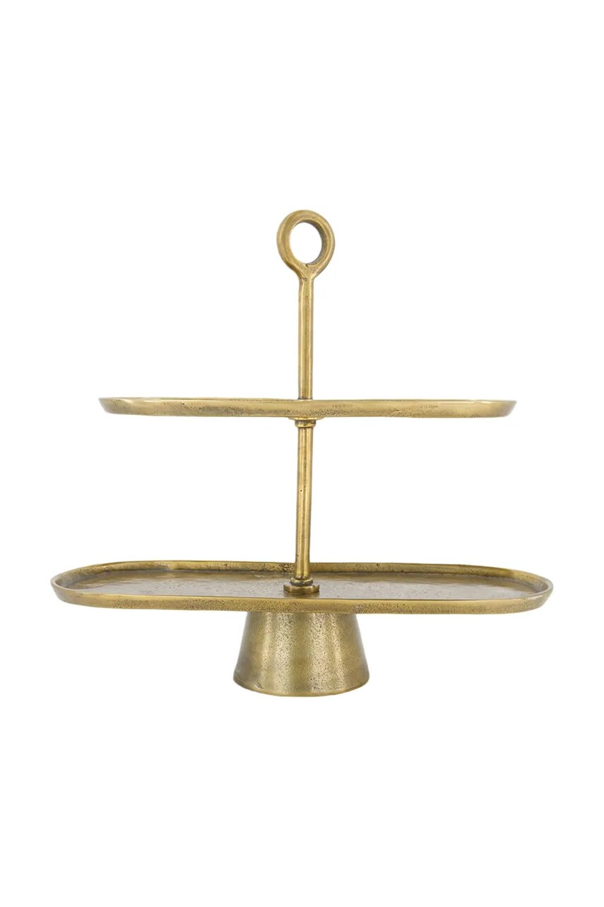 Етажерка home & lifestyle 43 x 16,5 x 39 cm колір жовтий