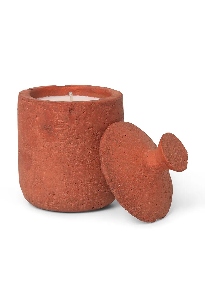 Ароматична соєва свічка ferm LIVING Ura Red Sienna колір помаранчевий