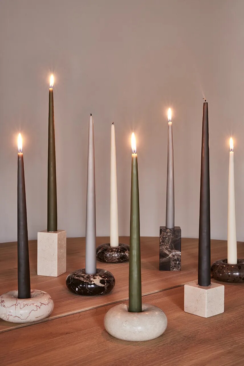 Набір свічок OYOY Fukai Candles L 2-pack колір коричневий