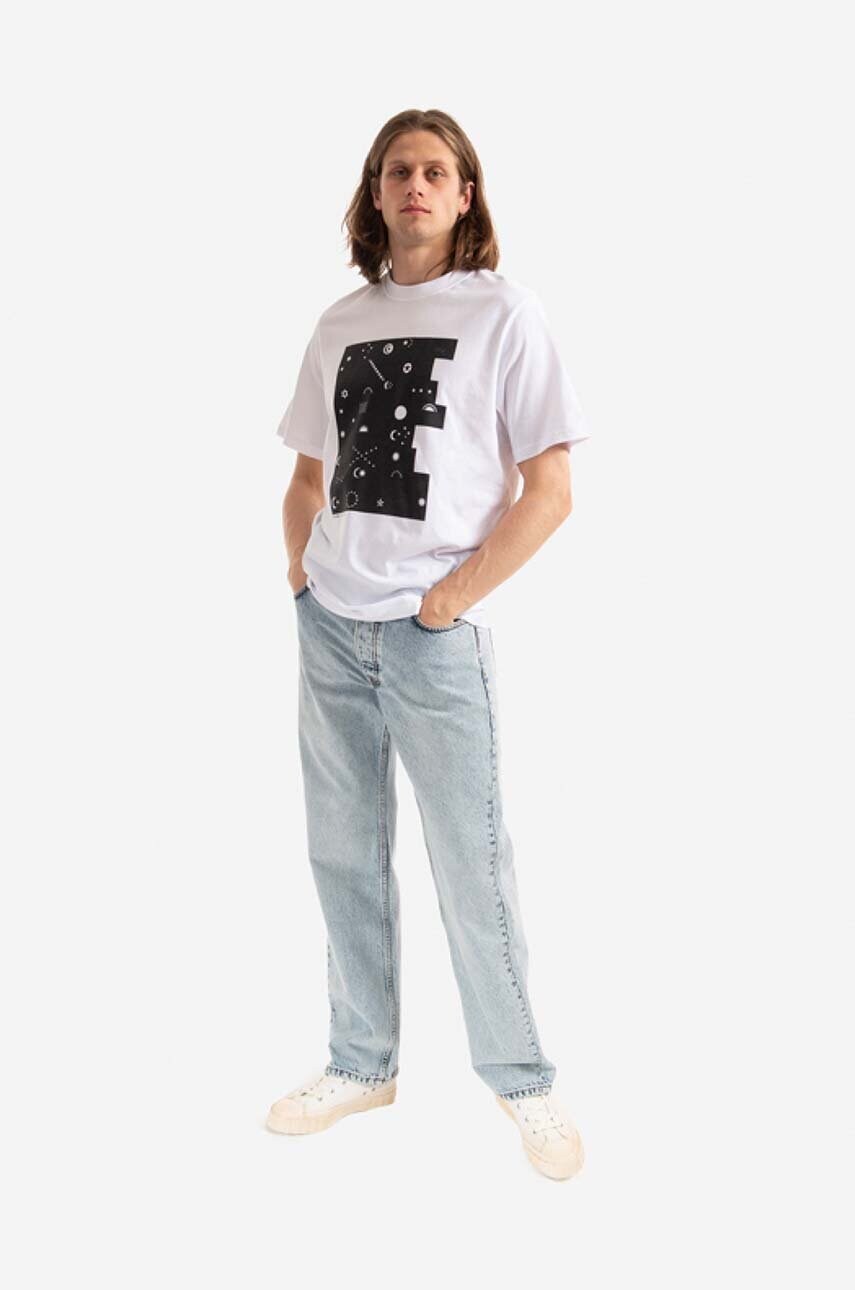 Бавовняні джинси Wood Wood Al Rigid Denim Straight Fit 12225804.7051-OFFWHIT