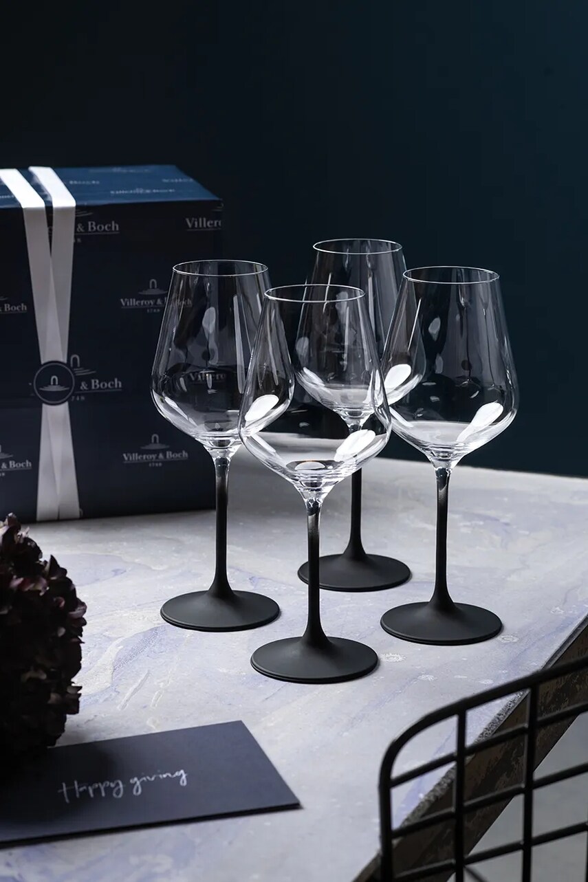 Набір келихів для вина Villeroy & Boch Manufacture Rock 200 ml 4-pack колір прозорий