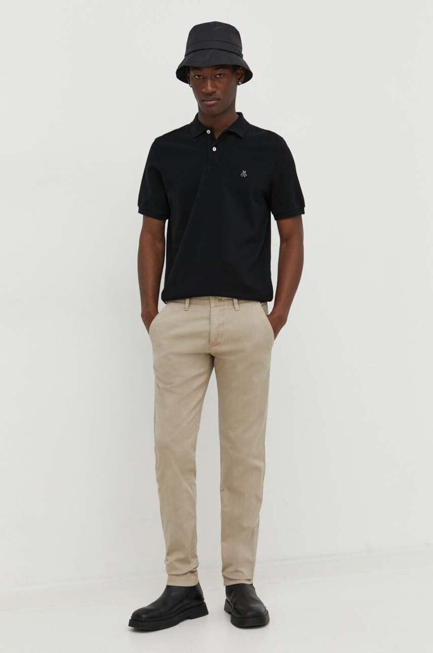 Штани Marc O'Polo чоловічі колір синій фасон chinos