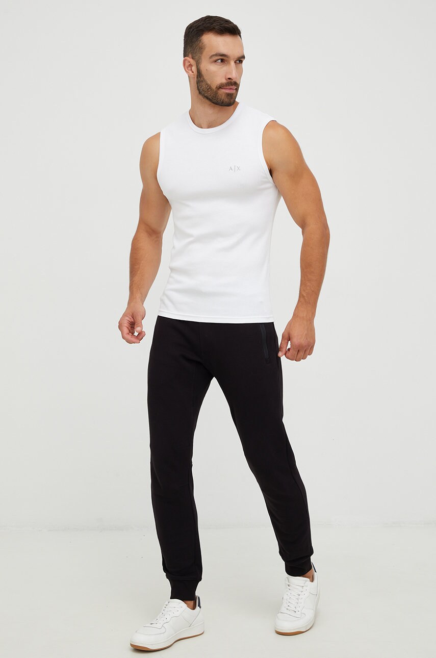 Штани Armani Exchange чоловічі колір чорний