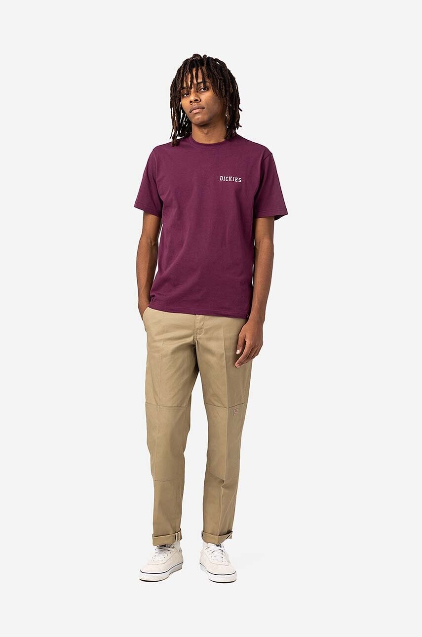 Штани Dickies Strght Dble Knee Rec чоловічі колір бежевий прямі DK0A4XZEKHK-beige