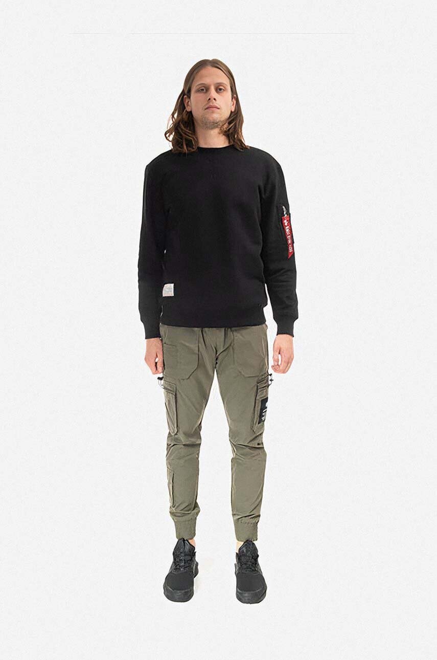 Штани Alpha Industries чоловічі колір зелений фасон cargo 108203.142-green