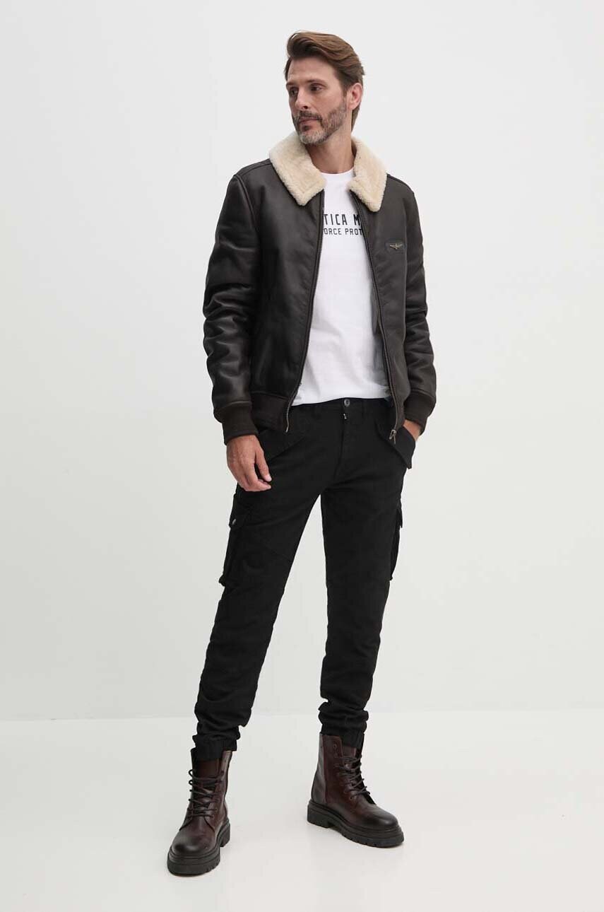 Штани Alpha Industries Combat чоловічі колір чорний фасон cargo 126215.03-black