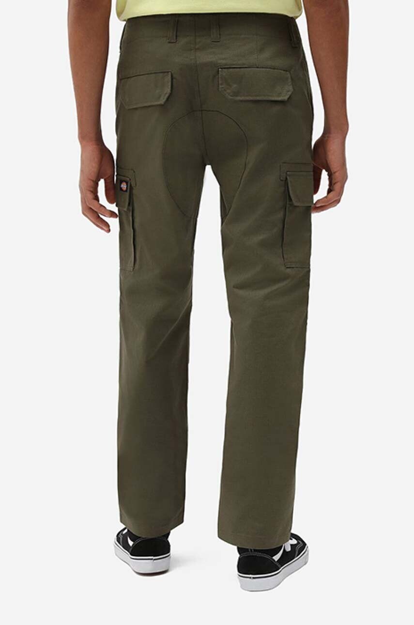 Бавовняні штани Dickies колір зелений пряме DK0A4XDUMGR-GREEN