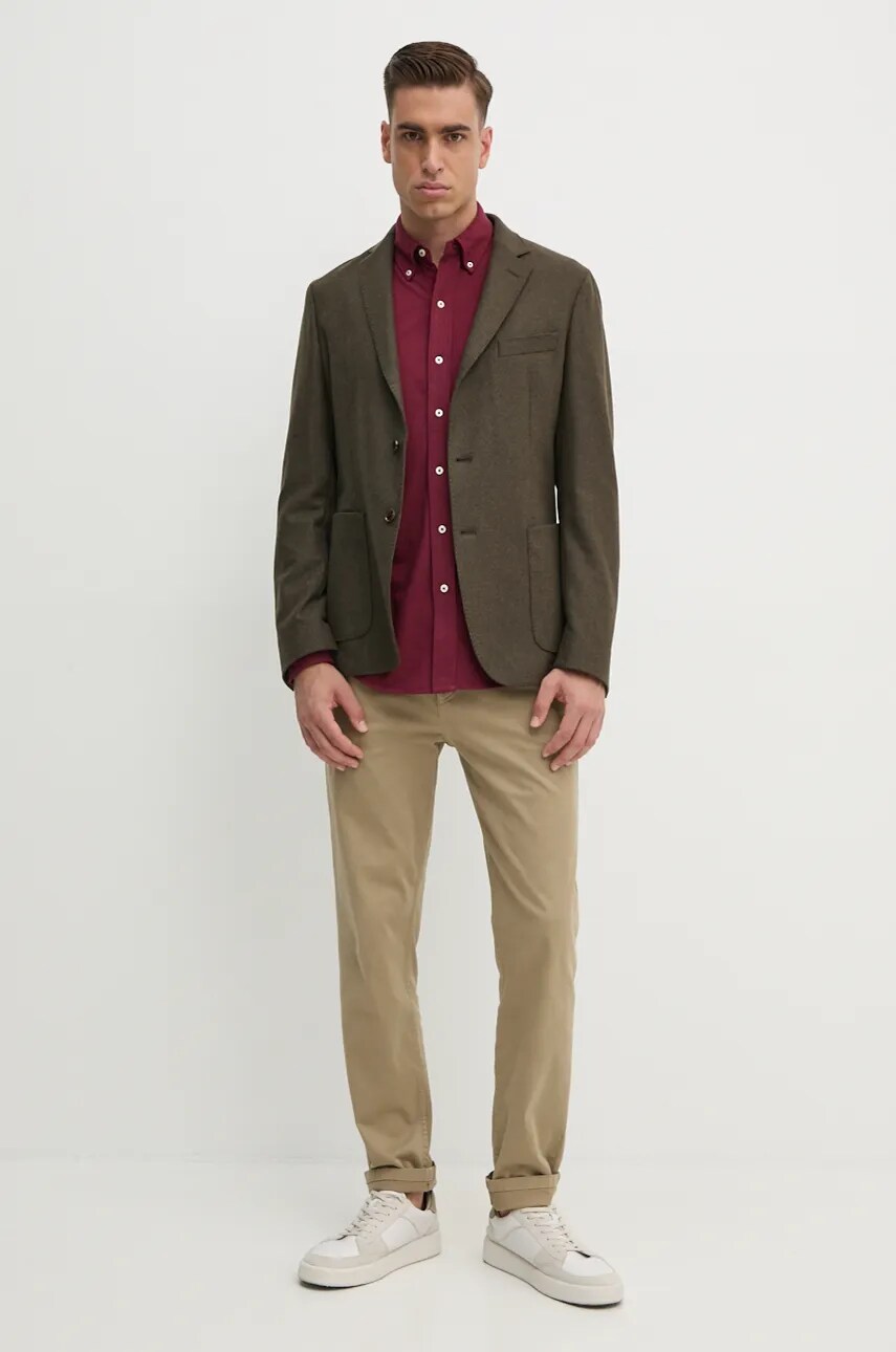 Штани Boss Orange чоловічі колір коричневий фасон chinos 50510917